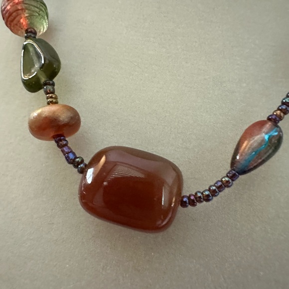 Lia Sophia COLOR VIBE Agate Necklace 16-19” - Picture 2 of 3